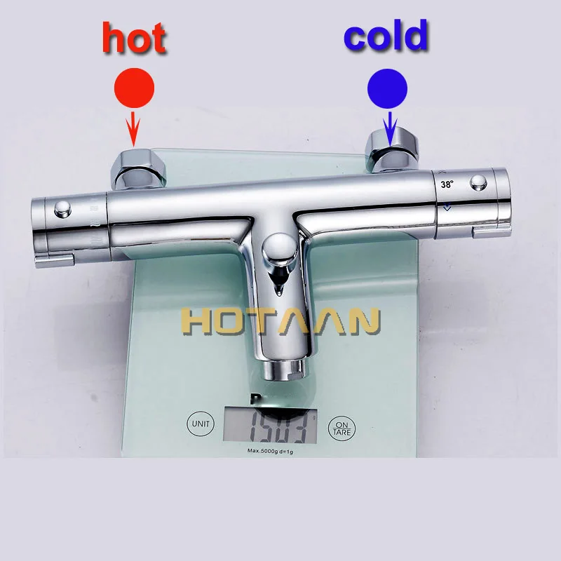 Настенный Ванна Душ керамические Термостатические вентили клапан Ванная комната Душ воды термостатический клапан управления смеситель 55