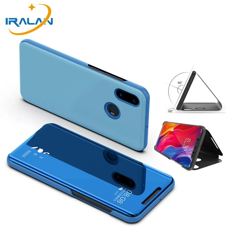 

For Xiaomi Mi 6 5C Note 3 Mix 2 Flip Stand Cover For Redmi 5 Plus Note 4X 6 Pro Clear View Mirror Smart Sleep Wake Function Case