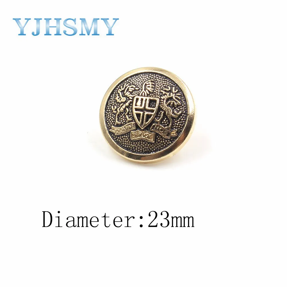 YJHSMY A 19512 555 10 шт./лот 15/23 мм высококачественные металлические пуговицы замшевое