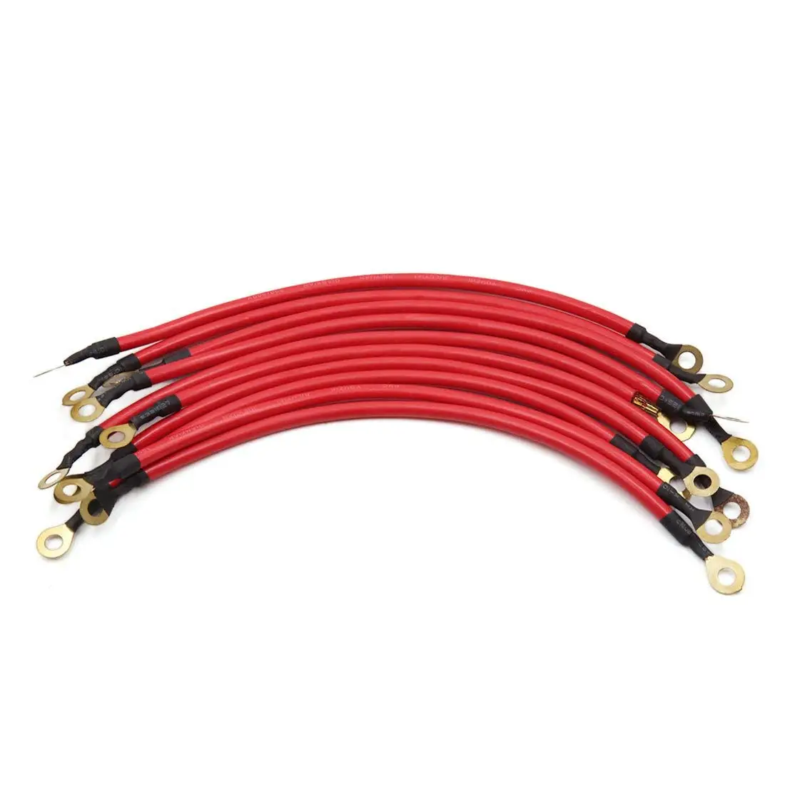 

uxcell 10pcs Red Battery Inverter Cables Ring Port Wiring Connetors DC 12V for Auto