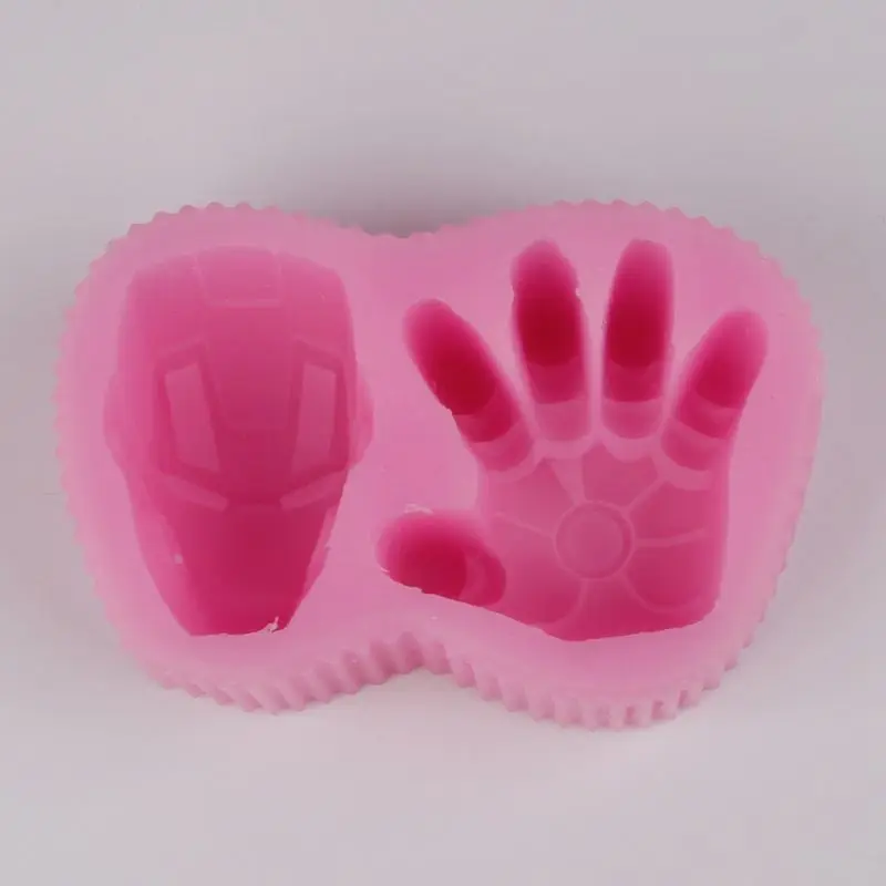 

BG025 Tony Stark Cake Mold Iron Man Figure Silicone Chocolate Decorating Fondant 3D Shape Ice Cookies Baking Tool suppliers