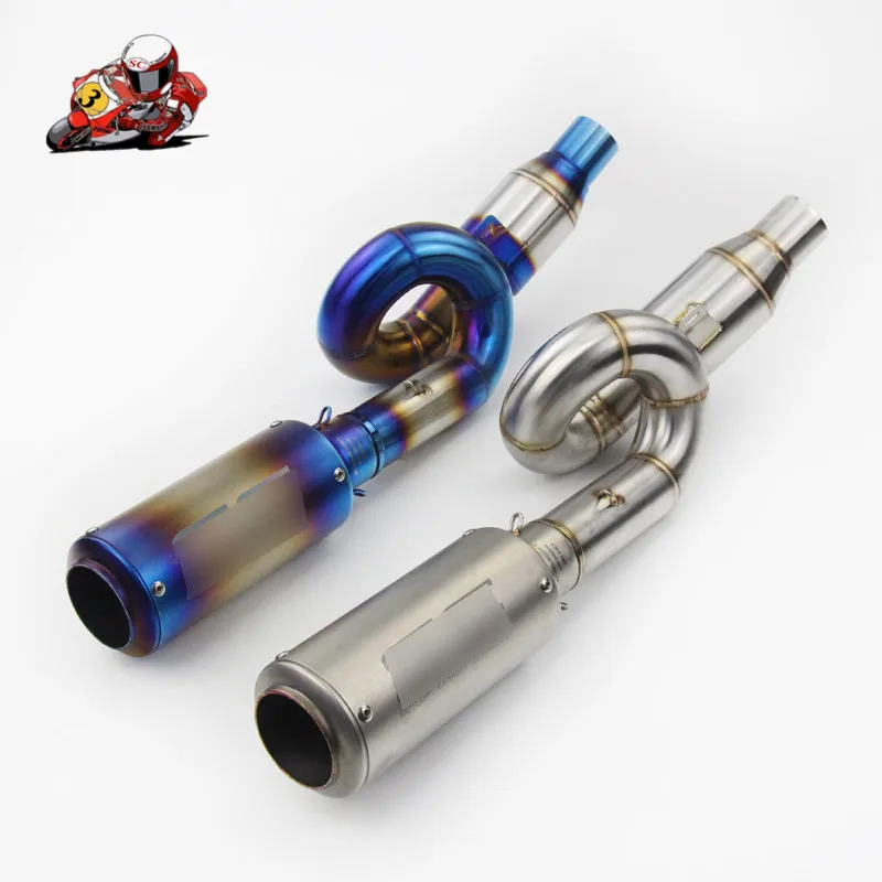 Motorcycle Full Exhaust System Slip on For Kawasaki Z800 Stainless