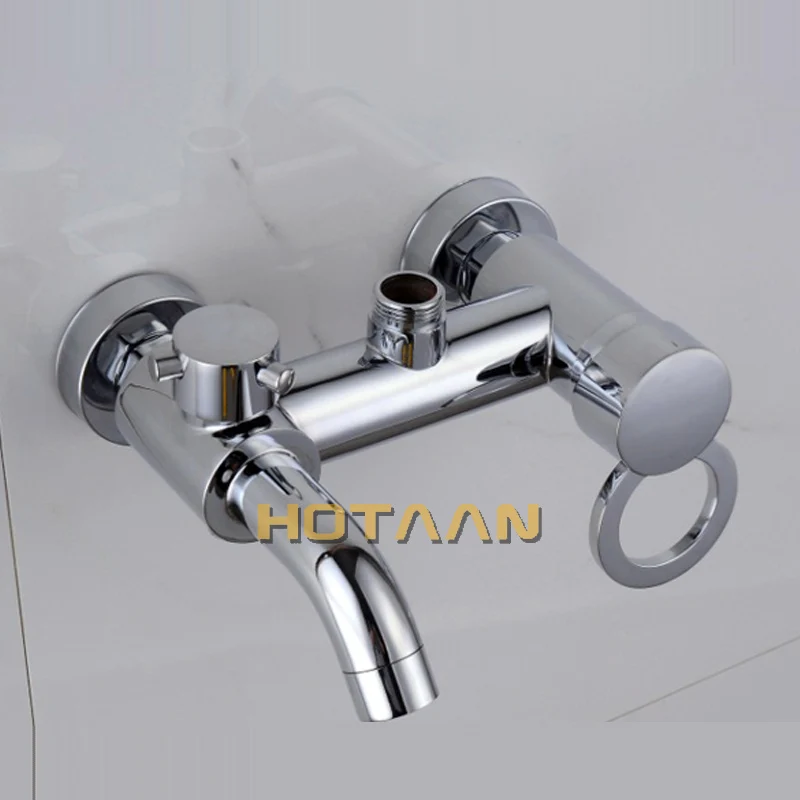 Kaufen Kostenloser versand Bad Mischer Badewanne Kupfer Mischen Regelventil Wand Montiert Dusche Wasserhahn verborgen wasserhahn YT 5313