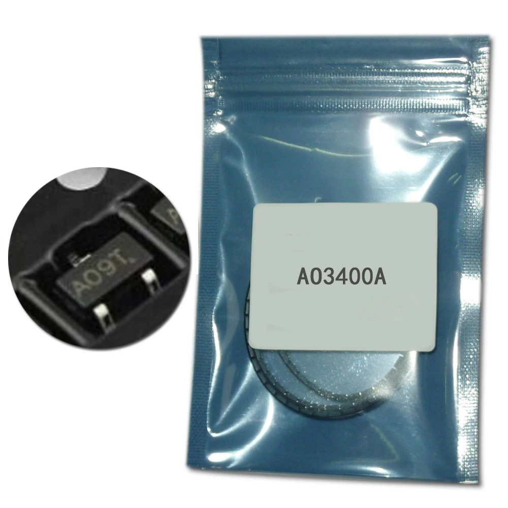 100 шт./лот AO3400A SOT-23 n-канальный smd транзистор комплект AO3400 SOT-23-3L mosfet транзистор 5.7A 1,4 Вт SMD набор транзисторов