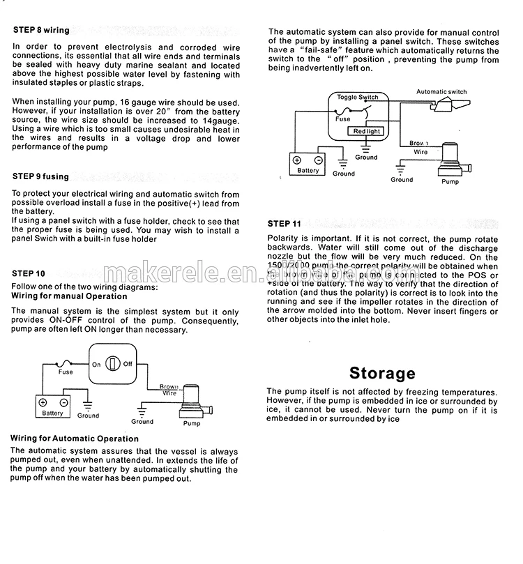 Shoreline Marine Bilge Pump Float Switch Wiring Diagram from ae01.alicdn.com