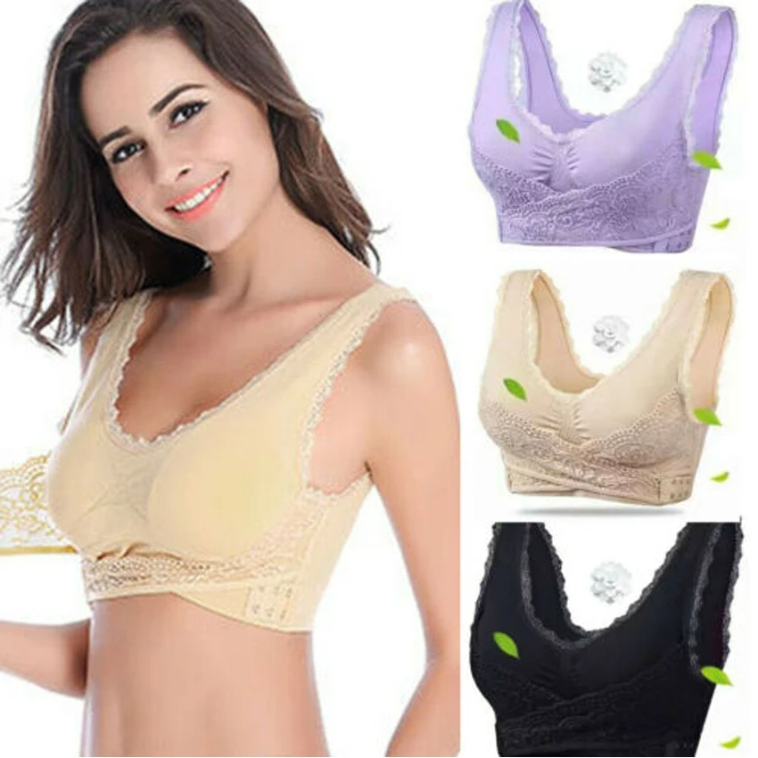

Women Bra Sexy Lady Bralette Push Up Bra Invisible Strapless Bras Sticky Front Cross Buckle Lace Breathable Woman Sport