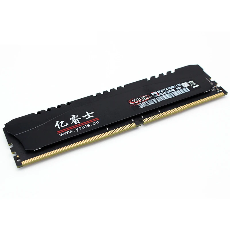 Горячая-Yruis Ddr4 16 г Pc Ram Память Dimm 1,2 в 288Pin Настольный Ram Внутренняя Память Ram для компьютерных игр Ram с кулером памяти(24