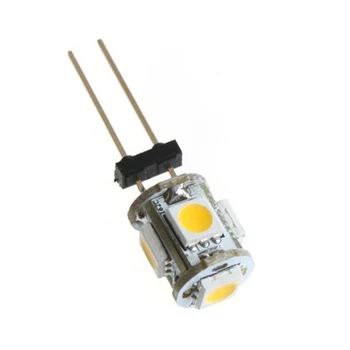 

TOYL G4 5 LED SMD 5050 Pure White Car Marine Camper Cabinet RV Light Bulb Lamp DC 12V