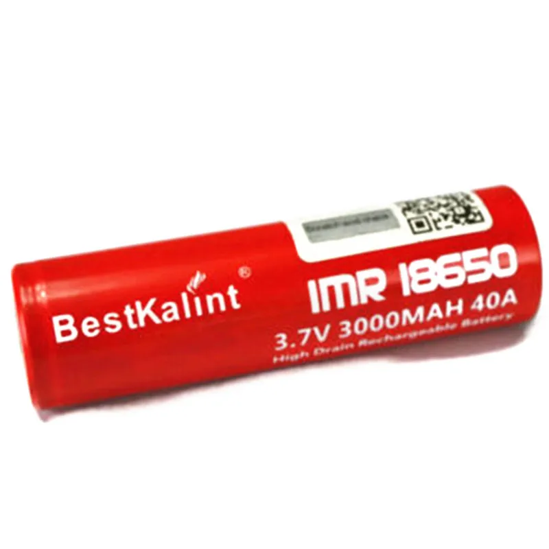 Bestkalint IMR 18650 аккумулятор 3000mAh 40A 3,7 v перезаряжаемый плоский верх батареи батарея для электронной сигареты