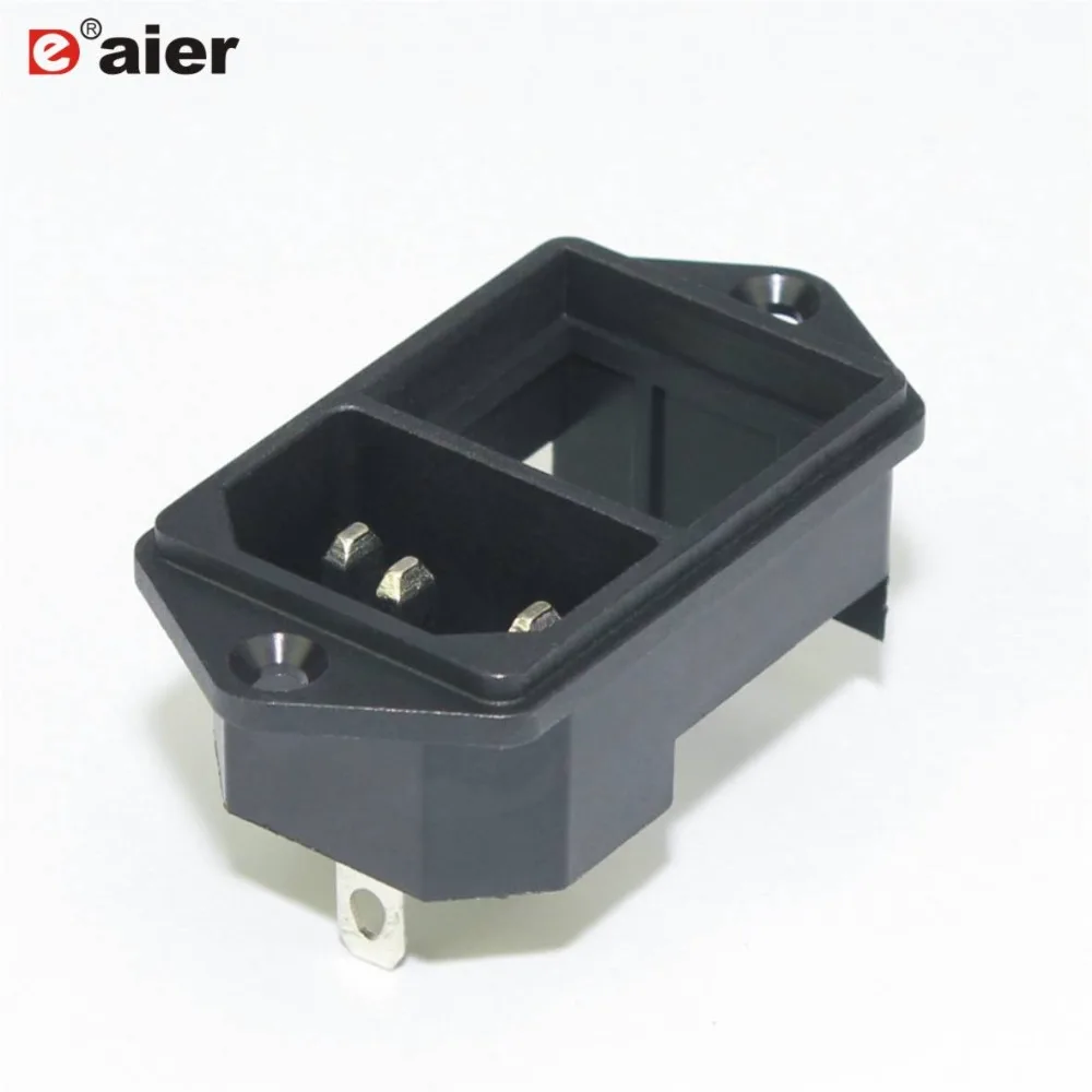 

100PCS AC-02A electric Pure Copper AC Power Jack Plug Socket with KCD1-201-6 rocker switch
