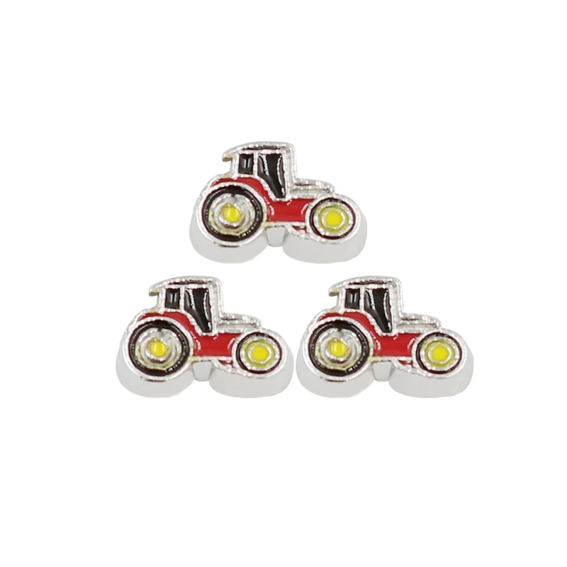 Vintage Old Classic Red Car Floating Charms Enamel Alloy DIY Accessories For Memory Living Locket Jewelry Making | Украшения и