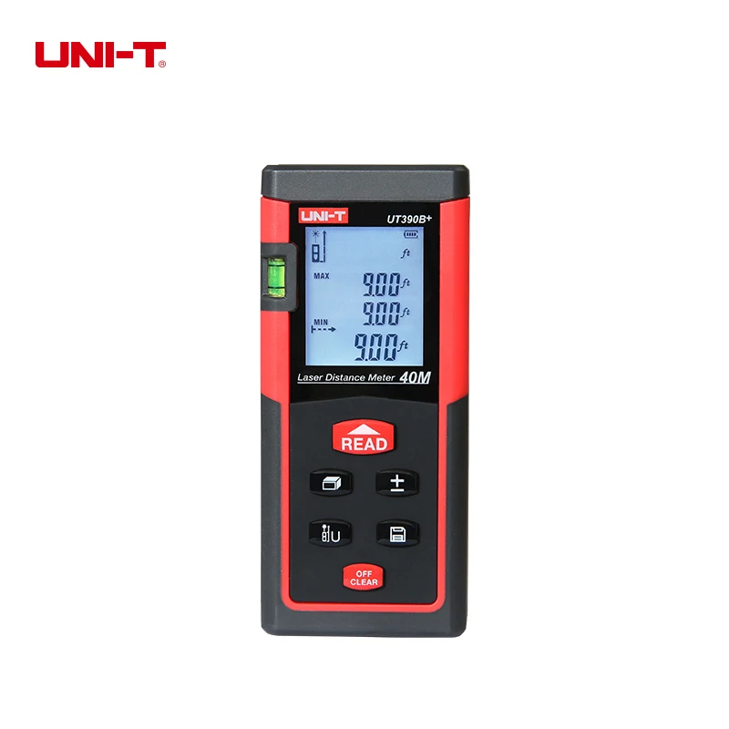 

UT390B+ 40m UT391+ 60m Portable Laser Distance Meter Bubble Level Rangefinder Instrumentation for Area Volume Diagnostic-tool