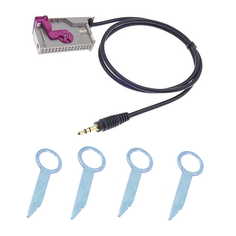 

Biurlink RNSE AUX Adapter Music MP3 Aux-IN Audio Cable For Audi A3 A4 A6 A8 TT R8 RNS-E 32Pin