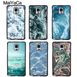 MaiYaCa волны океана вода мягкая резиновая кожи чехол для мобильного телефона samsung Galaxy S6 S7 S8 S9 edge plus примечание 4 5 8 задняя