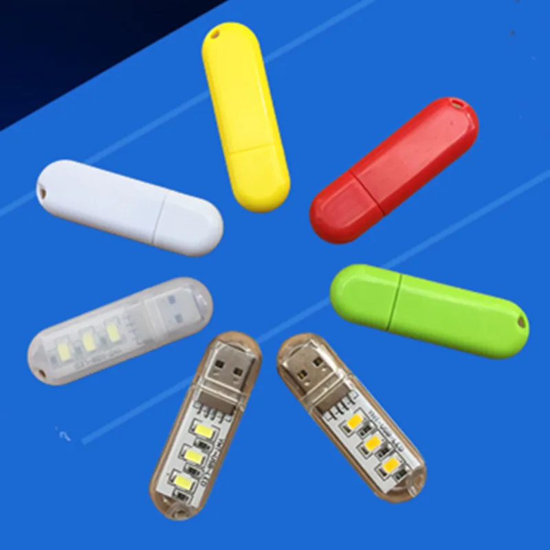 

YIYANG 2Pcs Mini USB LED Light Night Light Camping Lamp Reading Book Light Laptops PC Notebook Mobile Power Charger Warm Light