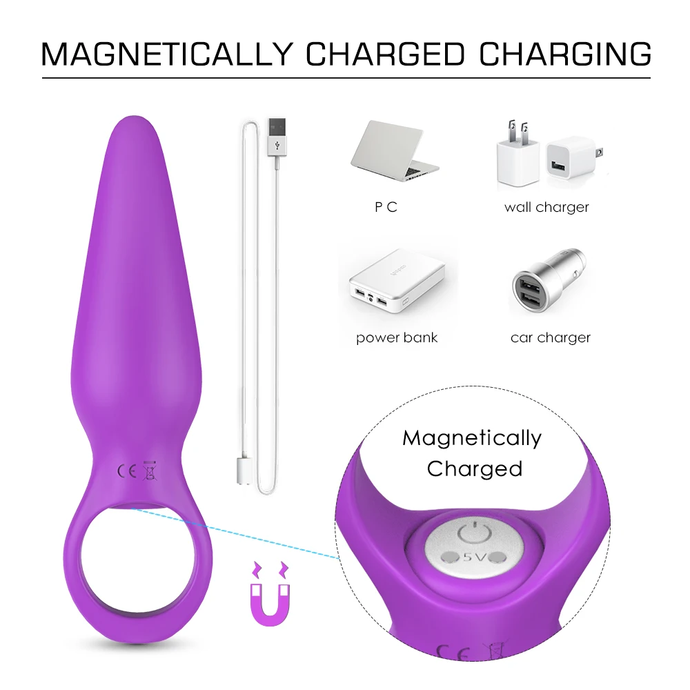 Vibratore del vibratore del punto G per l'uomo Mini vibratore delle perline anali elastiche Giocattoli del sesso in silicone per le donne Clitoride_voghion.com