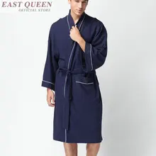 Халат Мужская пижама для Домашний халат для взрослого& пижамы женский халат Туника большого размера Новые Модные Длинные Романтические Ночные сорочки FF364 A