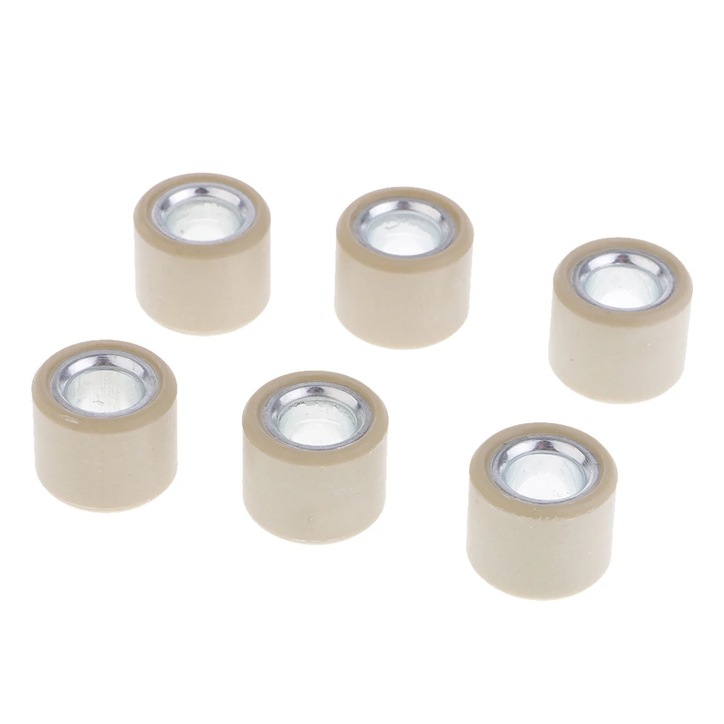 6 Pieces Variator Rollers Roller Weights 8.5g 16x13 For GY6 50CC 80CC Engine Scooter Variator Drive Wheel Assembly
