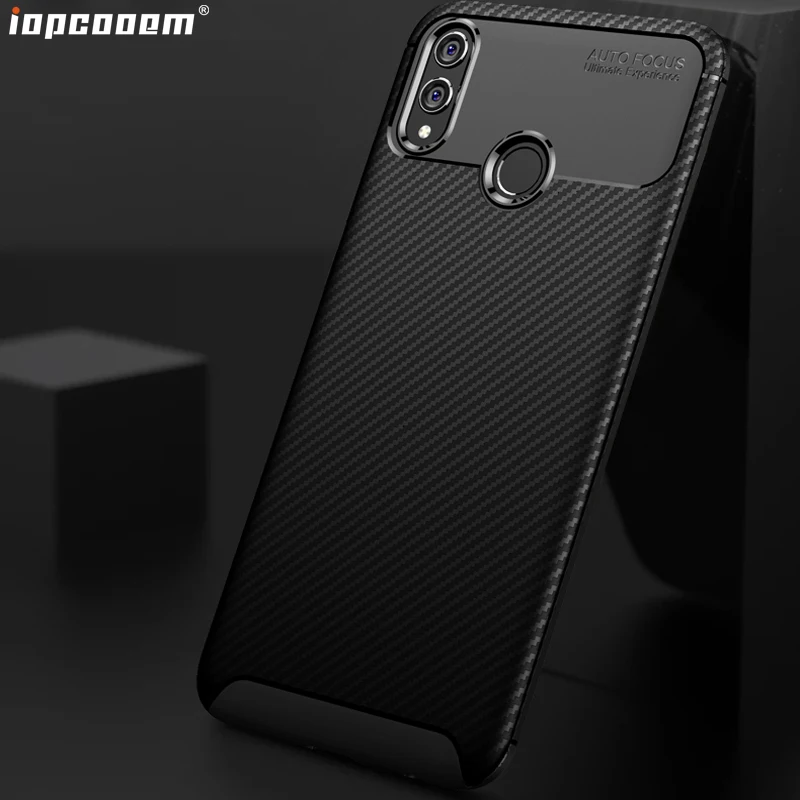 

Honor 8X Max Back Case For Huawei Honor 9 Lite 10 Play 8C Case Shell Carbon fiber TPU mobile phone Cover For Honor Note 10 Coque