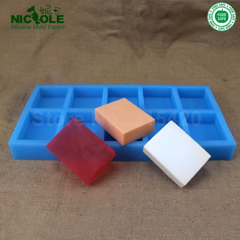 Buy Nicole Square Shaped Silicone Soap Molds,Silicone