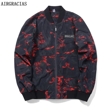 

AIRGRACIAS Autumn Men's Camouflage Outwear Clothing Jackets Lightweight Overcoat Pockets Casual Coats 2 Colors US/EU Size M-3XL