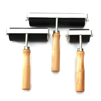 

3 Sizes Heavy Duty Hard Rubber Roller Printing Inks Lino Artists Art Craft Tool