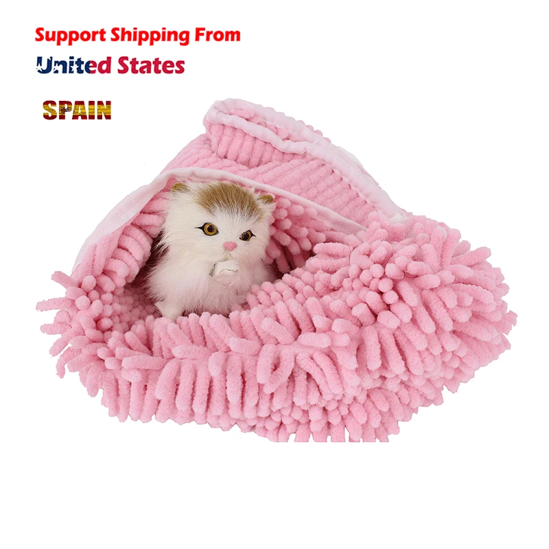 

Pet Cat Dog Towel Soft Quick drying Bath Towel For cat Puppy Super Absorbent towel Bathrobes pet cat Cleaning grooming supply
