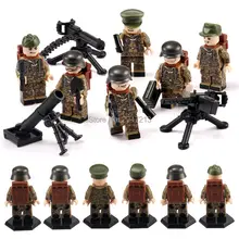 6 PZ scorching suitable LegoINGlys Military mini Warfare figures Army self armed forces with weapons weapons Building blocks toys present