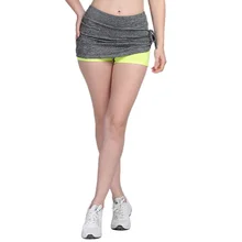 Летом тренажерный зал Для женщин шорты спортивная быстро сохнет шорты Для Женщин Йога шорты колготки