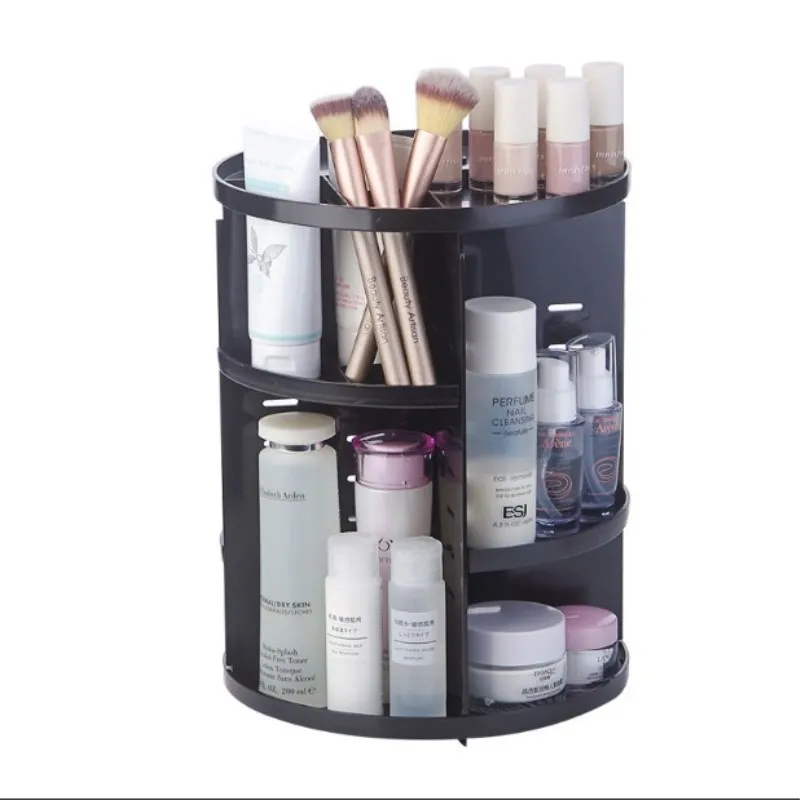 Desktop Rotary Cosmetics Storage Rack Plastic Storage Box Dressing