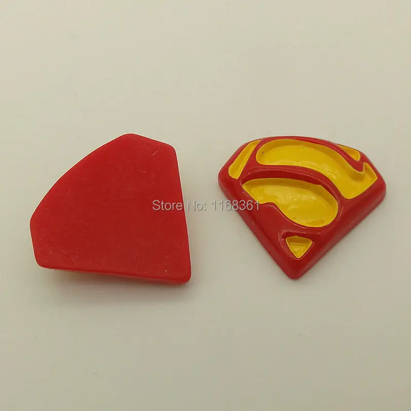 1pcs/lot resin flat back Halloween super man logo 27mm Cabochons Scrapbooking Hair Bow DIY Christmas decration C110-6