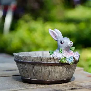

Nordic Cartoon Flower Pot Planter For Easter Succulent Plants Planter Pot Mini Bonsai Cactus Flower Pot Home Decor Crafts