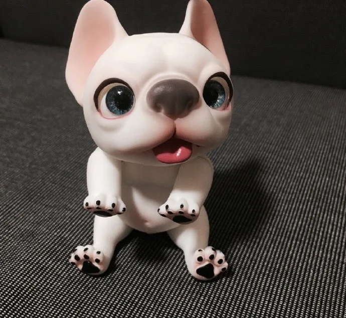1//12 BJD sd pet doll puppy-dom Eyes doggie small pet dog NO Make up White Skin