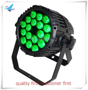

Free shipping 12 pieces American dj lighting ip65 par led 18x18w led par rgbwa uv