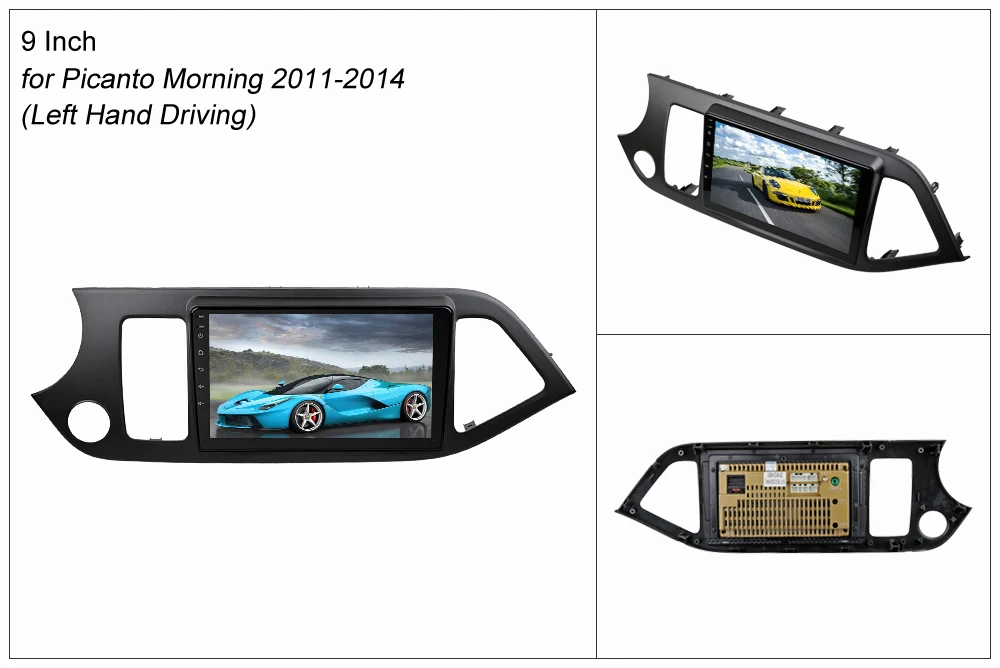 Perfect SINOSMART 2.5D IPS/QLED Screen 1G/2G Car Navigation GPS Player for Kia Picanto Morning 2011-2014 32EQ DSP, 4G RAM Optional 1