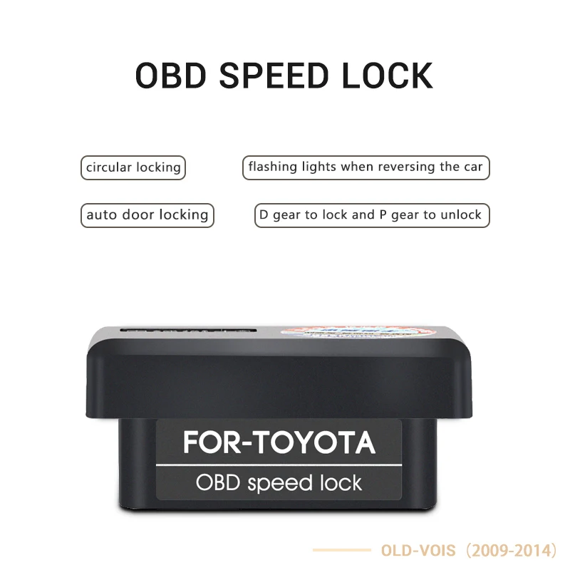 السيارات OBD سرعة قفل باب السيارة قفل ل كورولا RAV4 ريز بريوس عالية لاندر أوريس بريفيا ليفين ياريس فيوس كامري تاج 2008 2016 18
