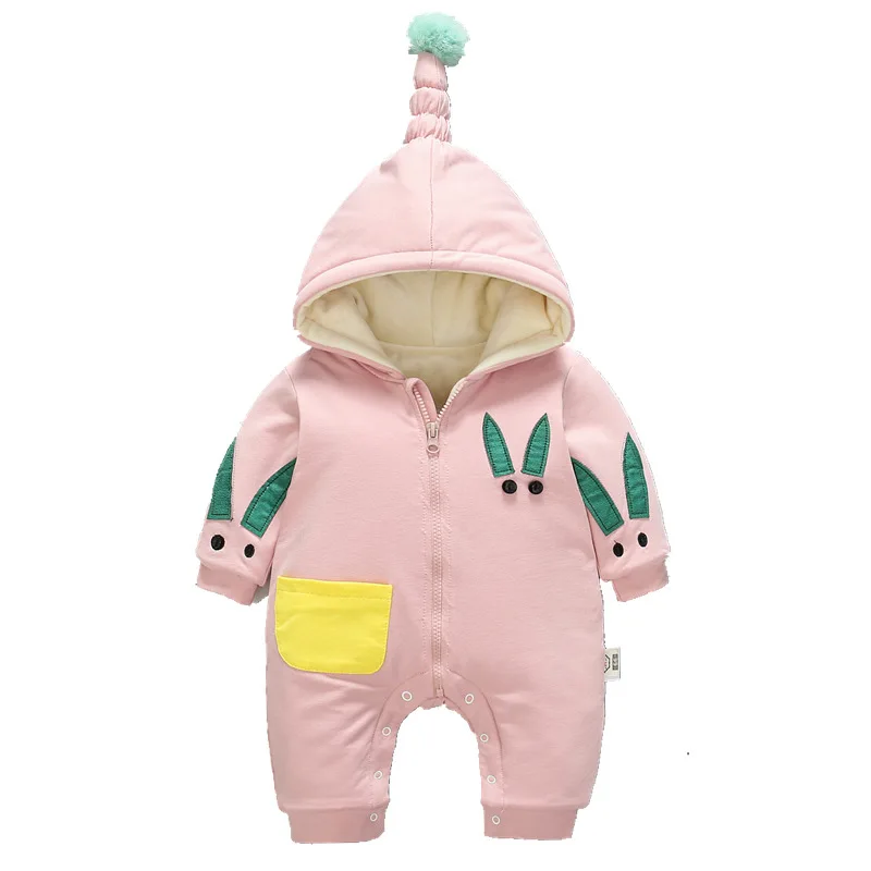 

Newborn Baby Romper Winter Costume Coral Fleece Warm Baby Boys Clothes Baby Girls Clothing Animal Overall Baby Rompers Jumpsuit