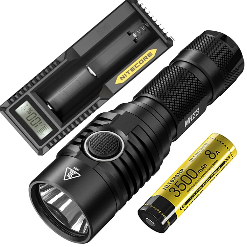 

NITECORE MH23 Outdoor flashlight CREE XHP35 HD LED max 1800 lumen beam distance 294 meter USB recharging tactical torch