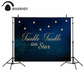 

Allenjoy photography backdrops golden twinkle little star night sky sparkling dreamlight backgrounds for photo studio photo