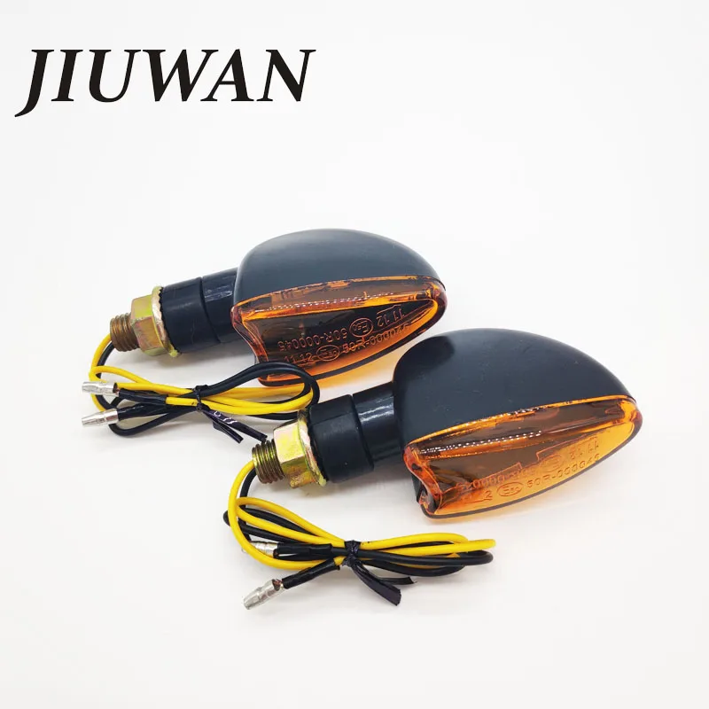 JIUWAN 2 шт. Универсальный мотоциклетный сигнал сигнала 12 В светодиодный индикатор янтарные мигалки освещение мотоцикл лампа супер яркий
