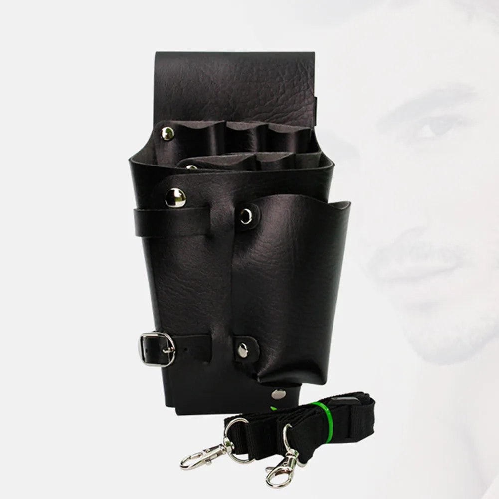 

Professional Waist Pack Pouch Portable Salon PU Leather Scissors Case Bottle Comb Tool Bag Hairdressing Storage Belt Hairpin