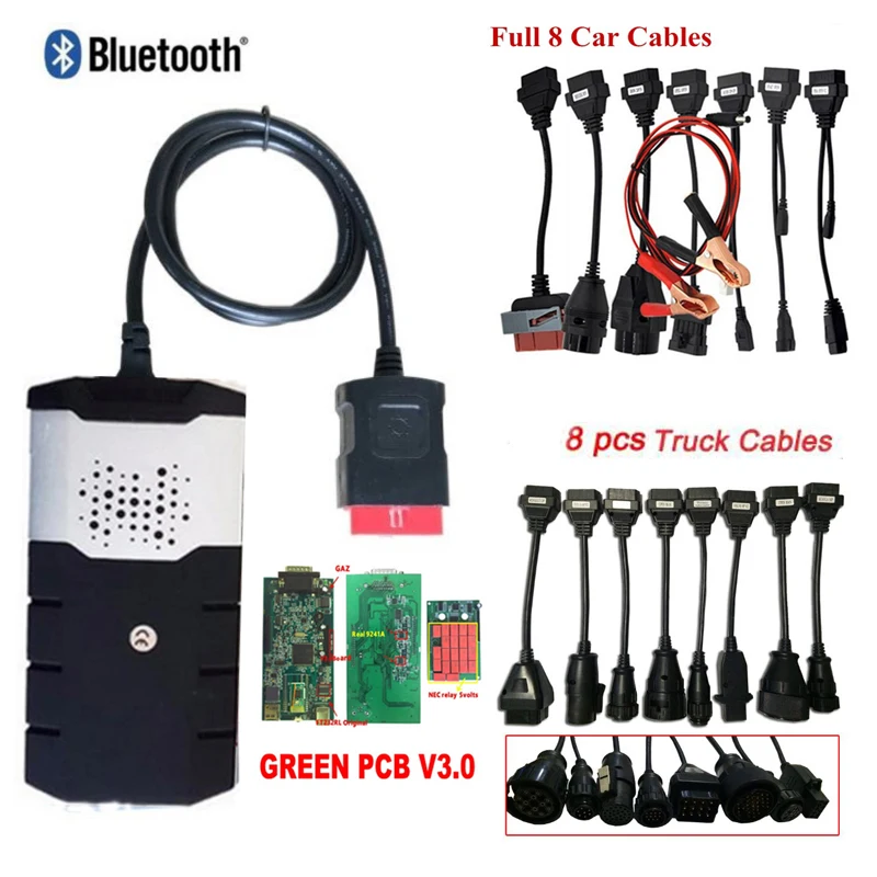 

for delphis v3.0 pcb vd ds150e CDP Pro OBD2 OBDII Cars Diagnostic Interface Tool keygen 2015.3 TCS CDP+ car/truck cables.