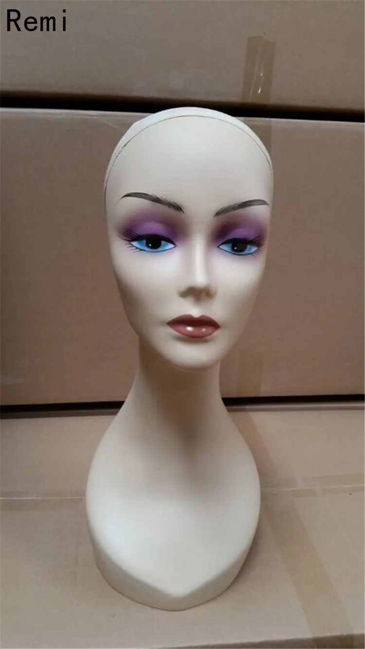 New arrive!High quality Fiberglass female mannequin dummy head for