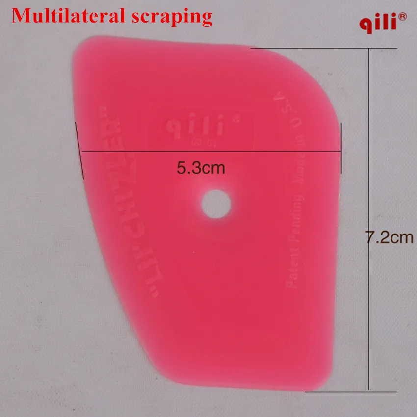 10 шт./лот Qili qg-01 миниатюрный Пластик Мини Розовый Ракель Офис окна Плёнки Установка лома инструмент многосторонние выскабливание
