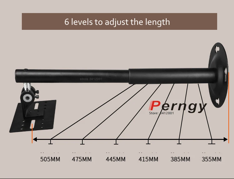 SW-C10, универсальный, крепкий, 10 кг, стальной, 6 уровней, длина, регулировка, дальние расстояния, проектор, настенный, потолочный кронштейн, наклон, 80, полное движение