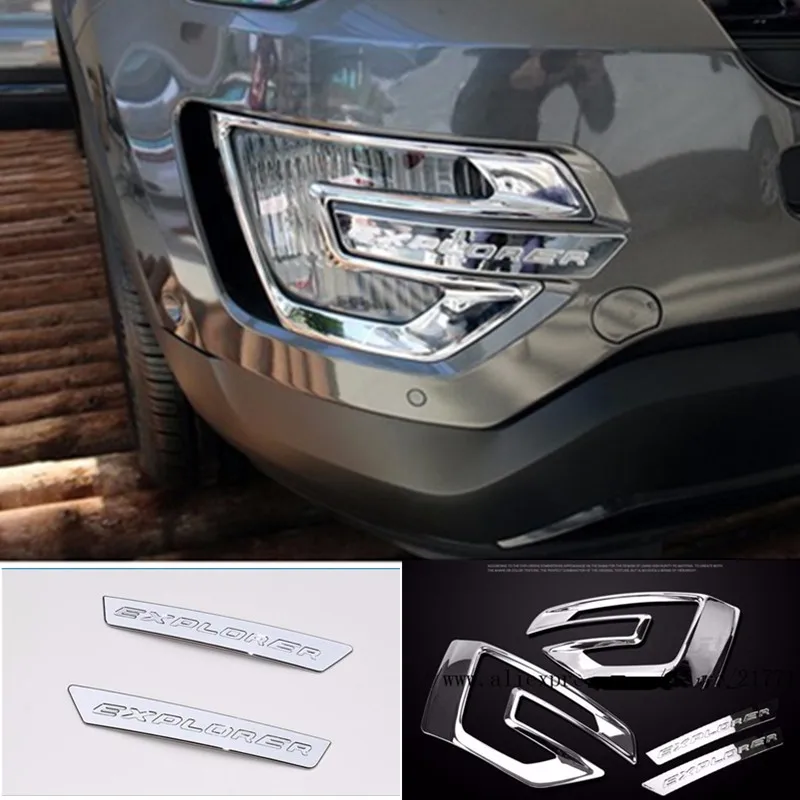 Стайлинга автомобилей Бесплатная доставка подходит для 2015 2016 2017 Ford Explorer ABS Chrome