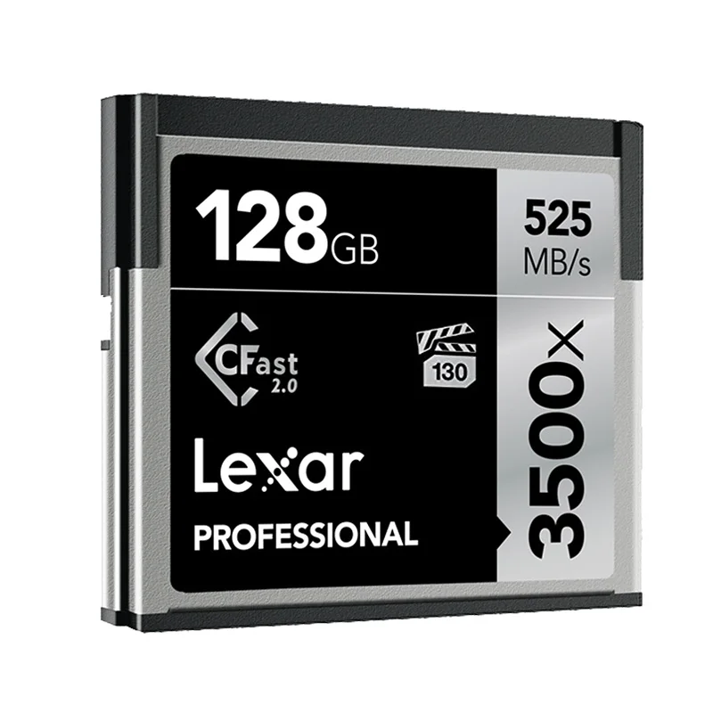 Lexar 3500X CF карт 525 МБ/с. 64 Гб 128 256 512 CFast 2,0 профессионалами Камера флэш-карты памяти 3D 4K видео памяти