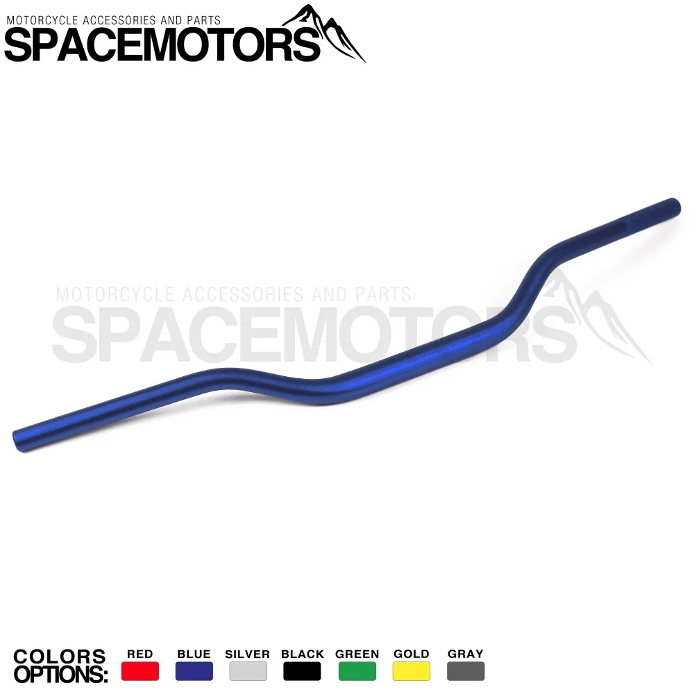 Голубой алюминиевый 28 мм 1-1/" 810 мм fat руль racer enduro мотоцикл трехколесный YZ YZ-F XG WR YZF TTR 80 125 225 250 400