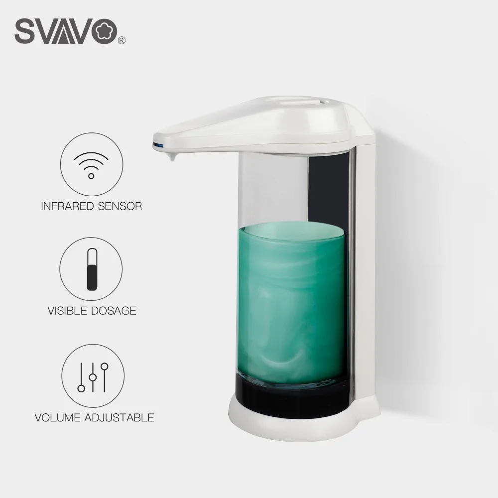 Günstige Hand Freies 500ml Automatische Seife Spender Touchless Sanitizer Dispenser Smart Sensor Flüssigkeit Seife Dispenser für Küche Bad