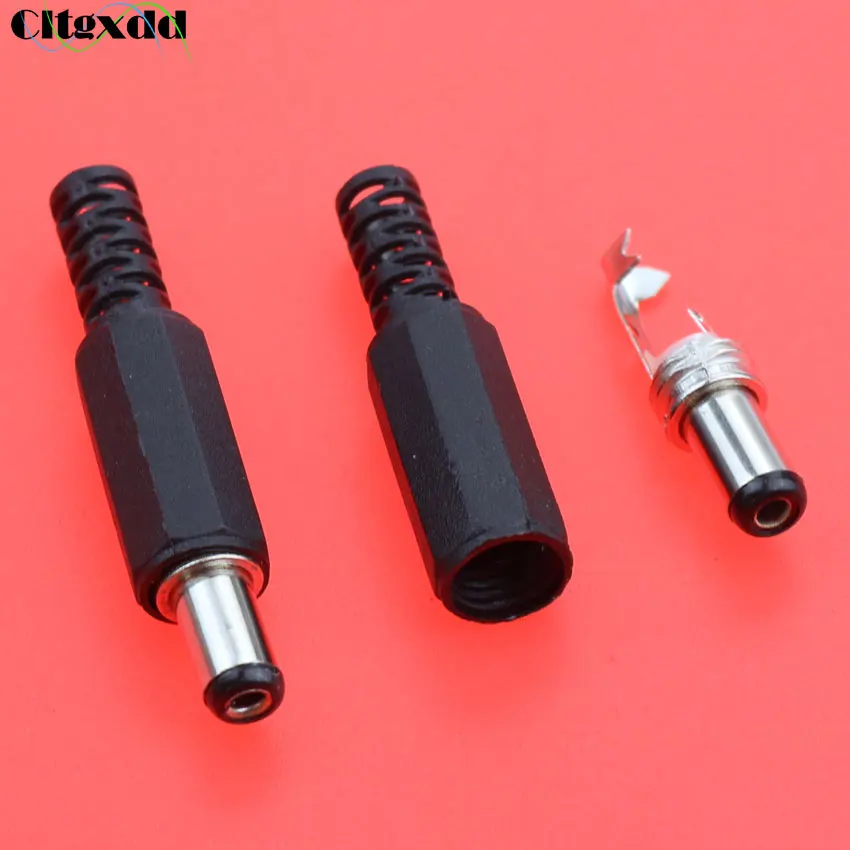 

Cltgxdd 1PCS DC Power Plug 5.5*2.1MM 30V 1A Electric Connector Female Mount Socket Jack Wire Terminals Adapter 5.5MM X 2.1MM